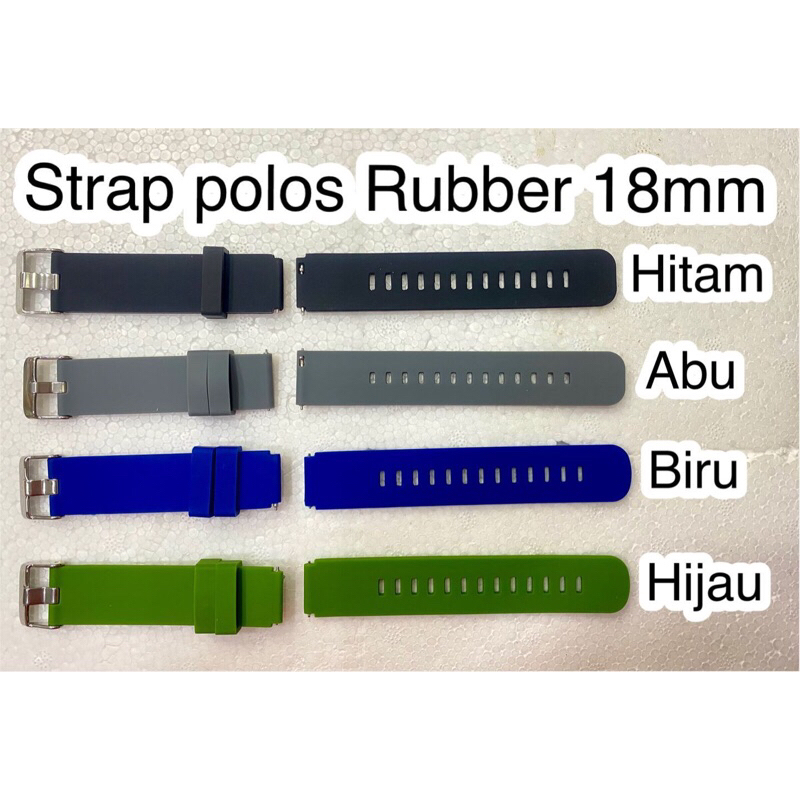 Strap Polos Jam Huawei Rubber 18MM