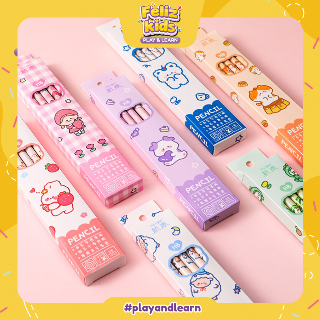 

[FELIZKIDS] [FK61] Pensil Set Isi Banyak / Pensil Set Alat Tulis Sekolah Anak Lucu / Pensil Set Pack Cute / Pensil Anak Karakter Lucu