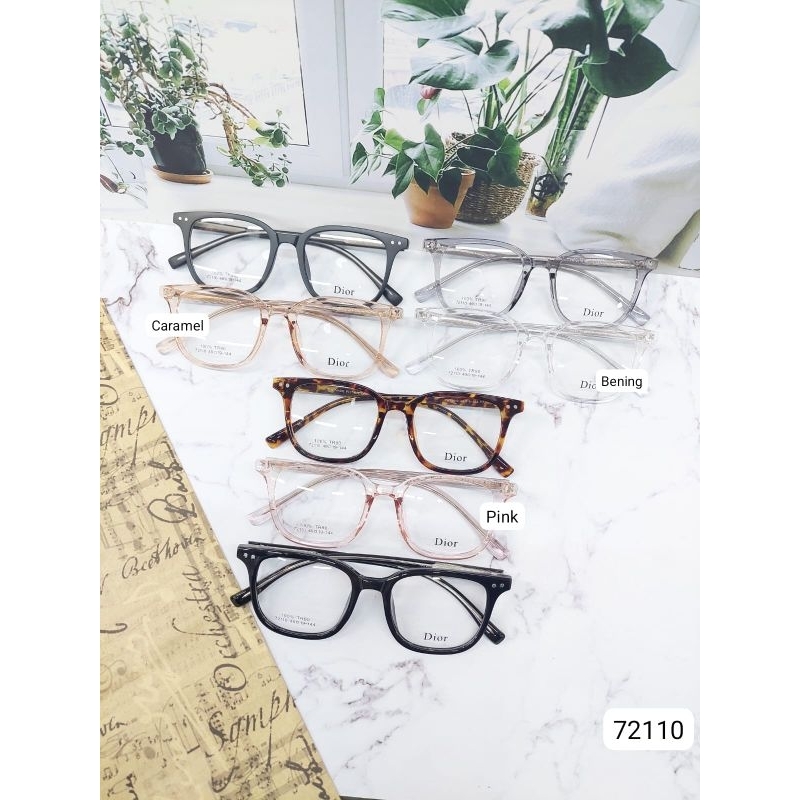 Nnkacamata Frame oval plastik 72100 pria wanita