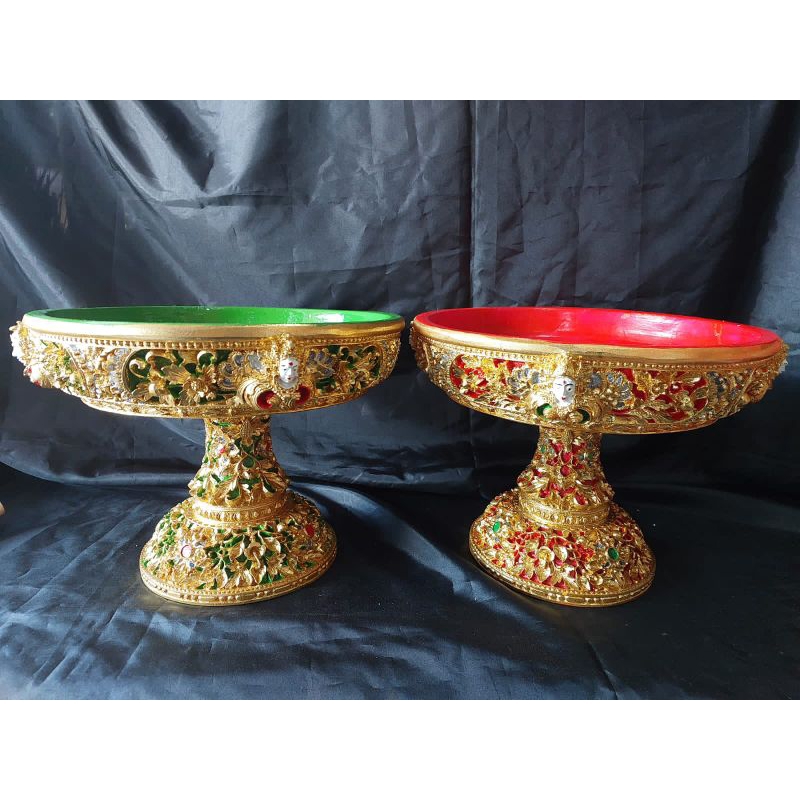 dulang nare motif dewi #diameter 35 cm#bahan fiber resin #khusus instant