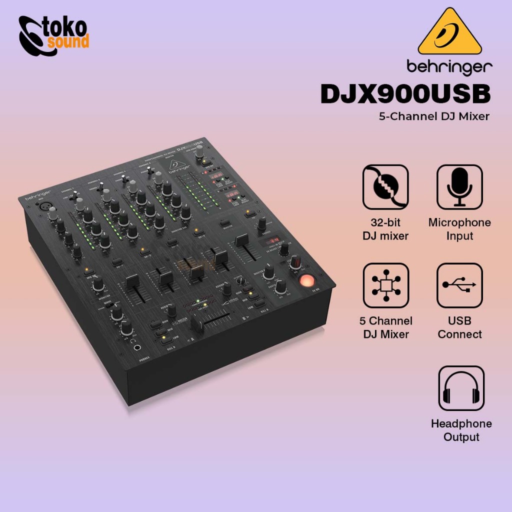Behringer Pro Mixer DJX900USB - 4 Channel DJ Mixer