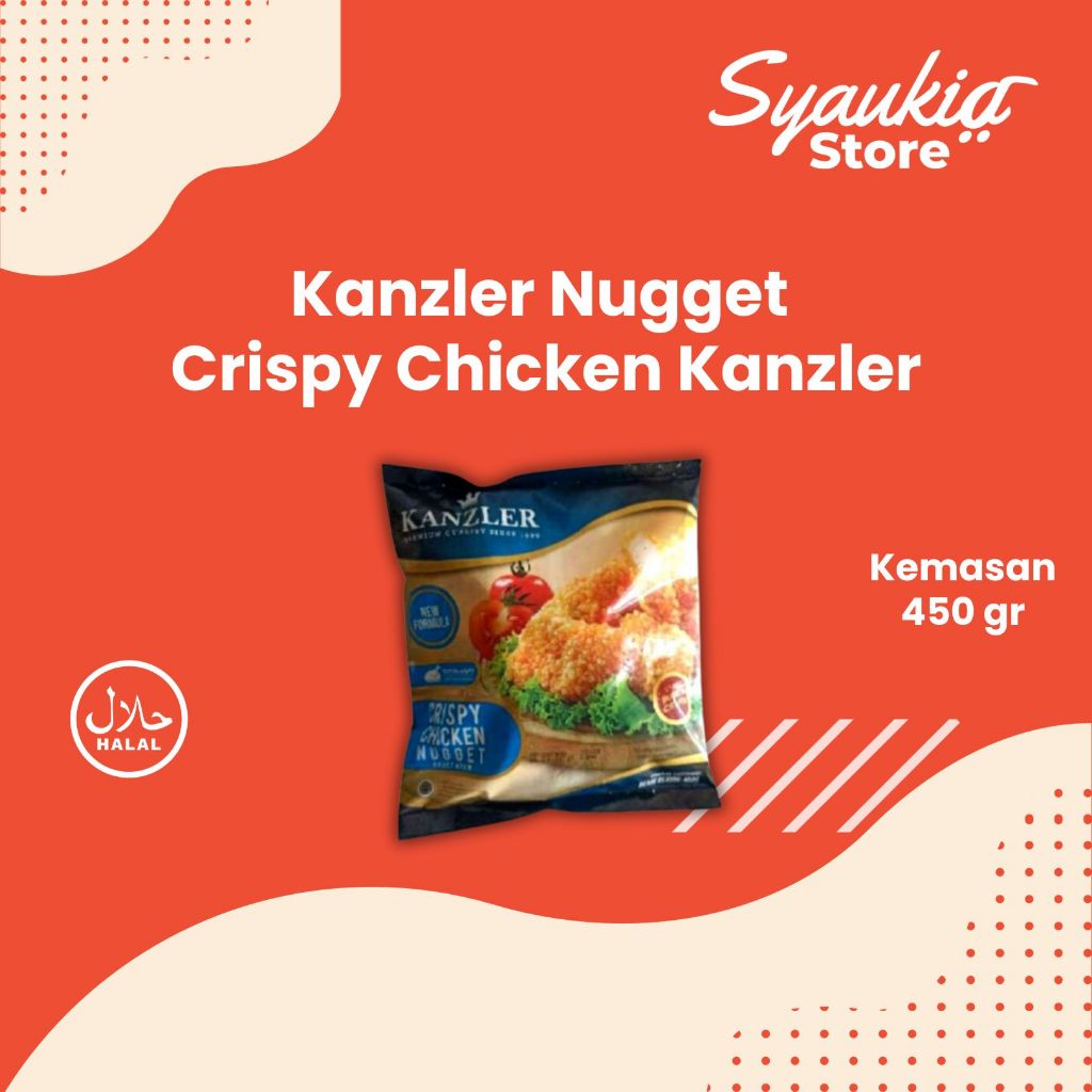 

Depot Mart KANZLER CRISPY CHICKEN NUGGET 450GR Nugget Nuget Naget Ayam Krispi kanzler nuget crispy 450gr