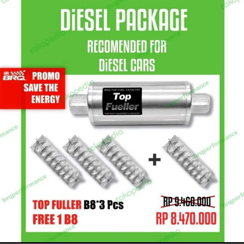BRQ PAKET DIESEL PROMO | TOP FUELER + B8 INTANK