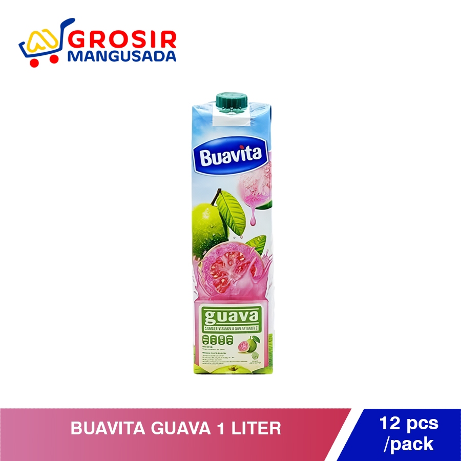 

Buavita Jus Jambu Guava Juice Buah Asli 1 Liter Harga Grosir Hemat 3pcs