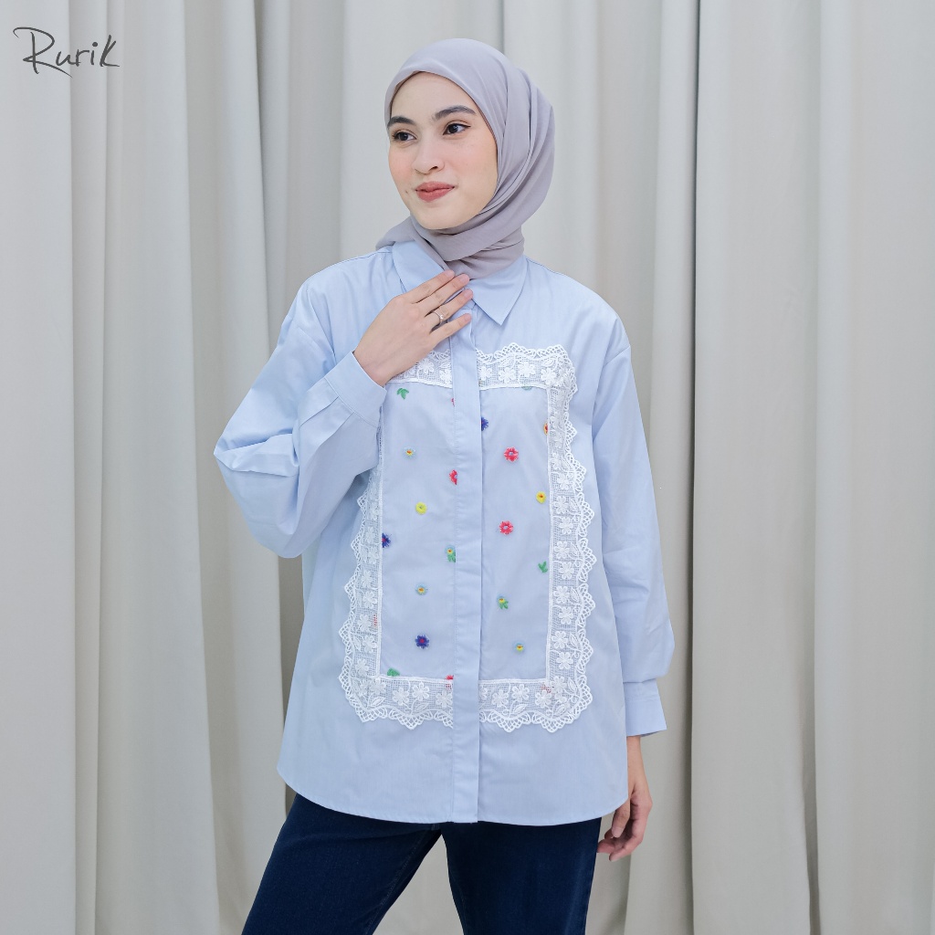 Rurik Kemeja Wanita Oversize Sanola Shirt