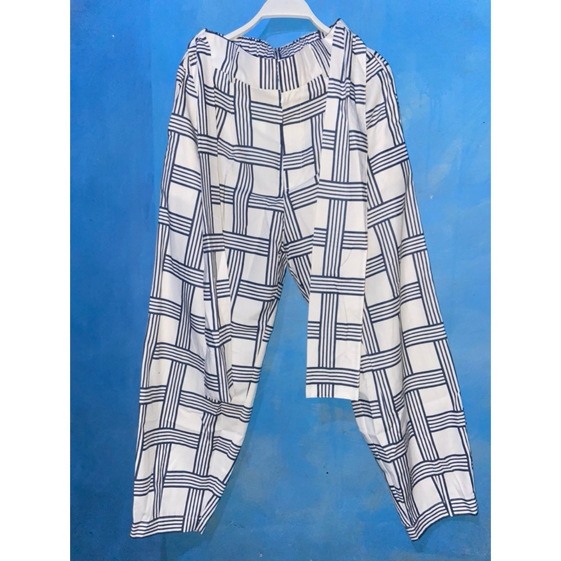 Pants kotak kotak Sideline - M