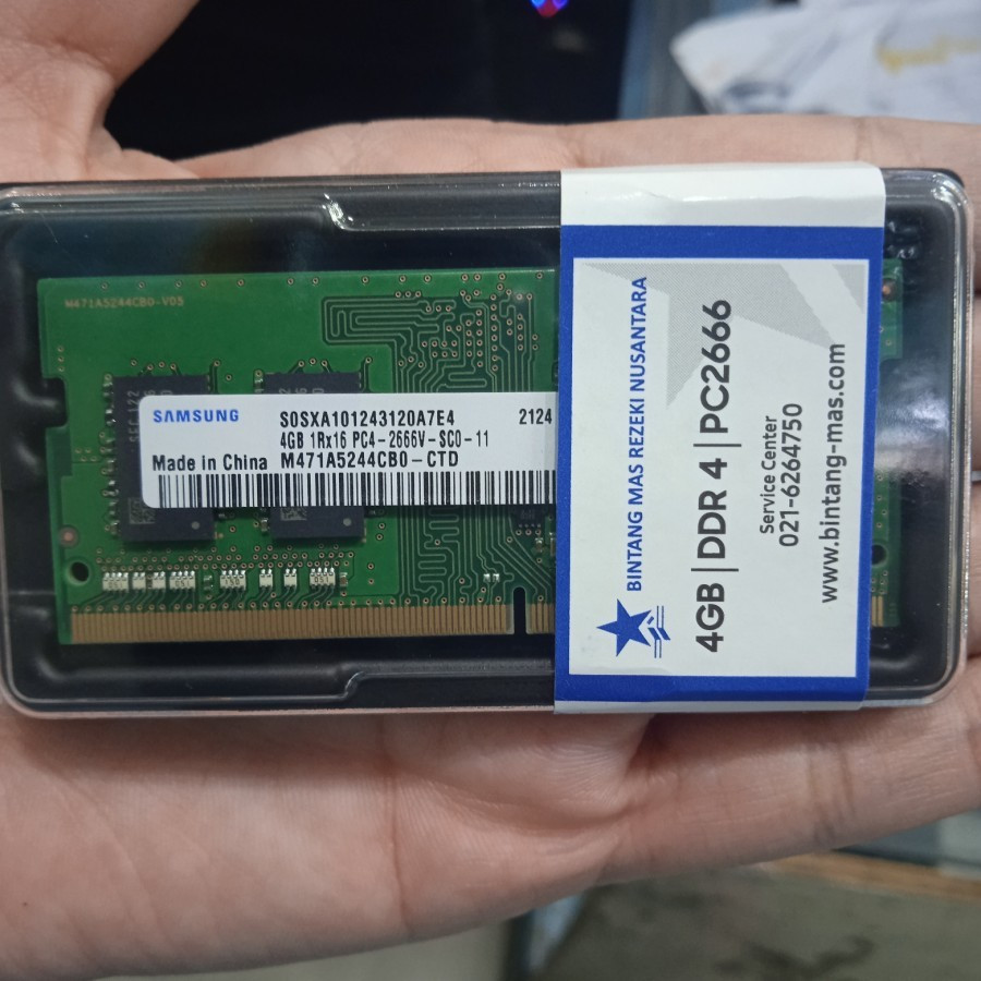 Ram Sodimm Samsung 4GB 2666Mhz - DDR4 Sodimm 4GB 2666Mhz Samsung