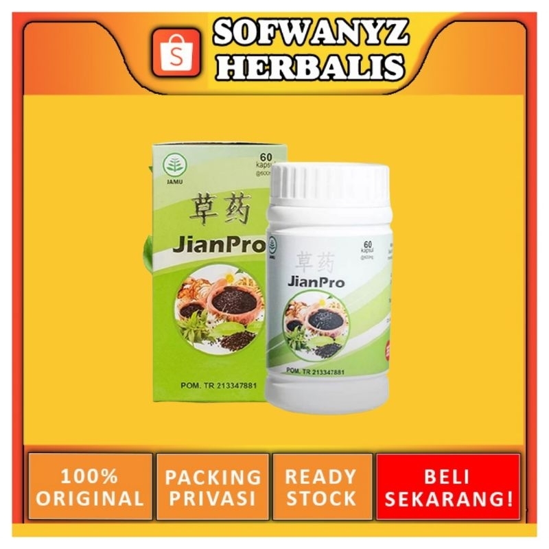 JIANPRO Original Ramuan Leluhur Obat Herbal Asam Urat, Pegal Linu, Nyeri Sendi, Rematik Dan Kesemuta