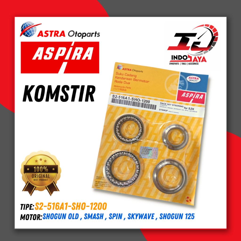 [COD] ASPIRA KOMSTIR SHO / UNTUK MOTOR SHOGUN / SMASH / SKYWAVE / NEX / S2-516A1-SHO-1200 / COMSTIR 