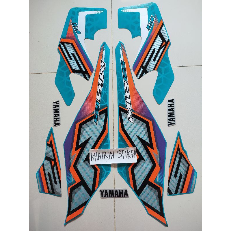 striping stiker Mio m3 2023 hijau tosca