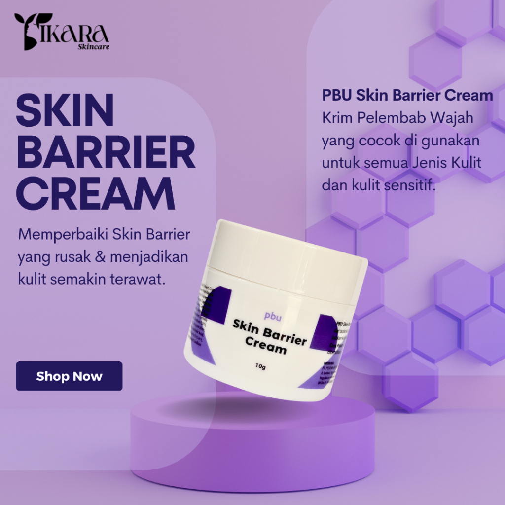 PBU Skin Barrier Cream Krim Pelembab Wajah Semua Jenis Kulit dan Sensitif