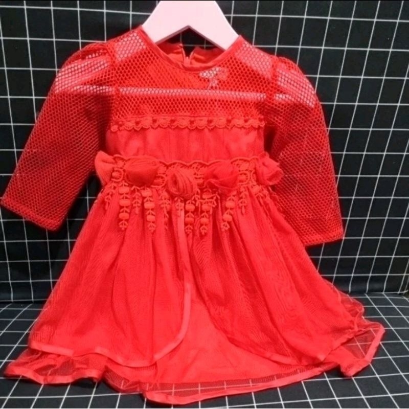 DRESS MERAH PRINCESSA FLAMI