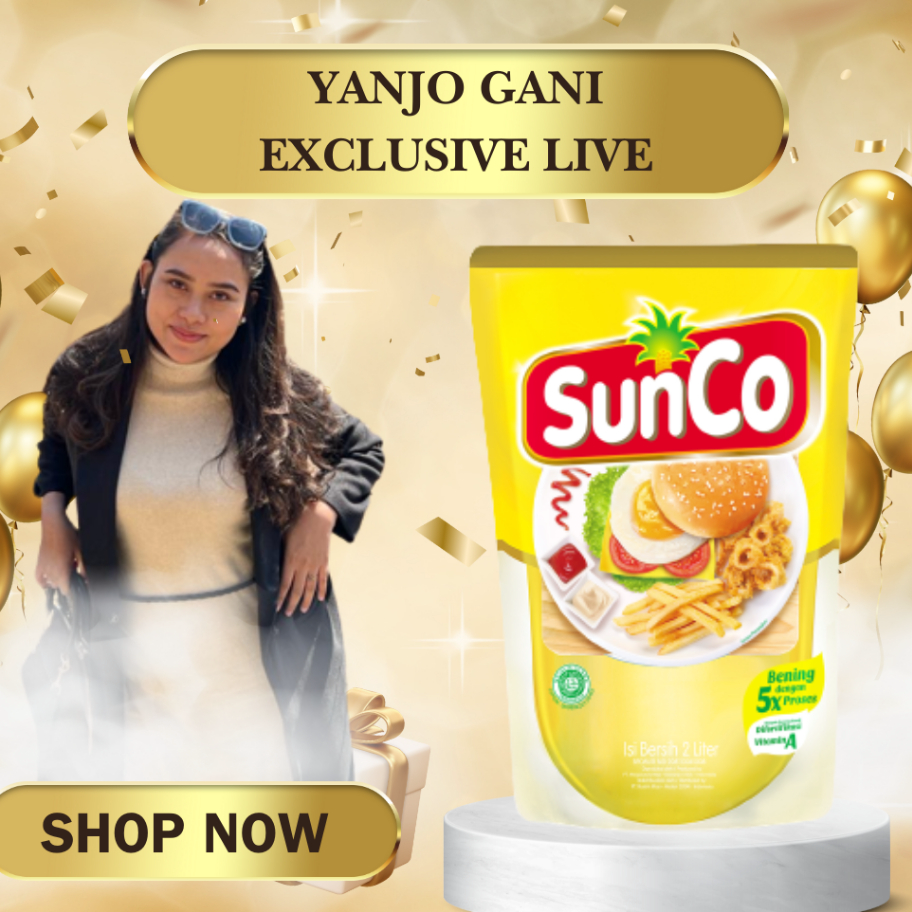 

Serba Murah MINYAK GORENG SUNCO 2 LITER KHUSUS LIVE YANJOGANI