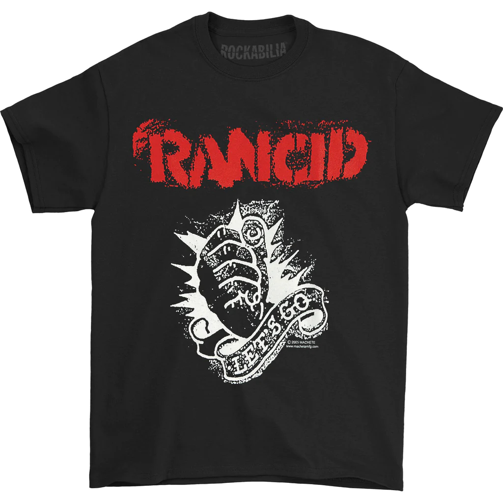 TShirt RANCID Lets Go | Kaos Band Punk Rock Hooligans