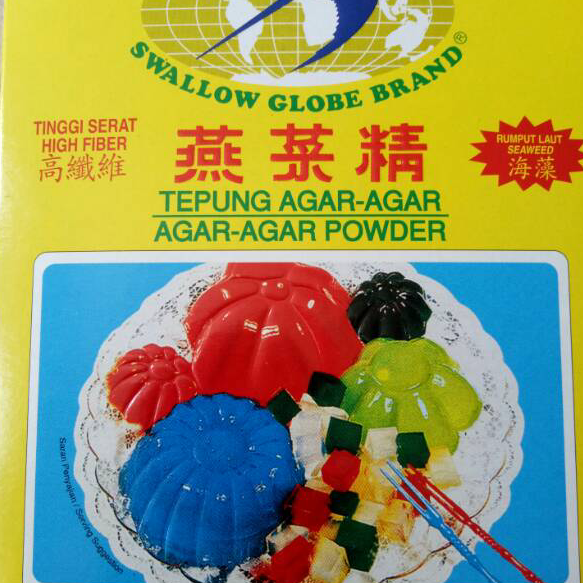 

Sale Tepung Agar-Agar Swallow Globe Brand satu dus kecil isi 12 sachet .