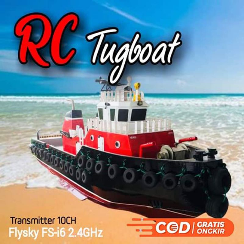 RC Tugboat / Kapal Remote Control Model TUGBOAT / Mainan Remote Control