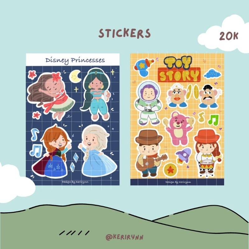 

Sticker Disney princess - Pixar toy story