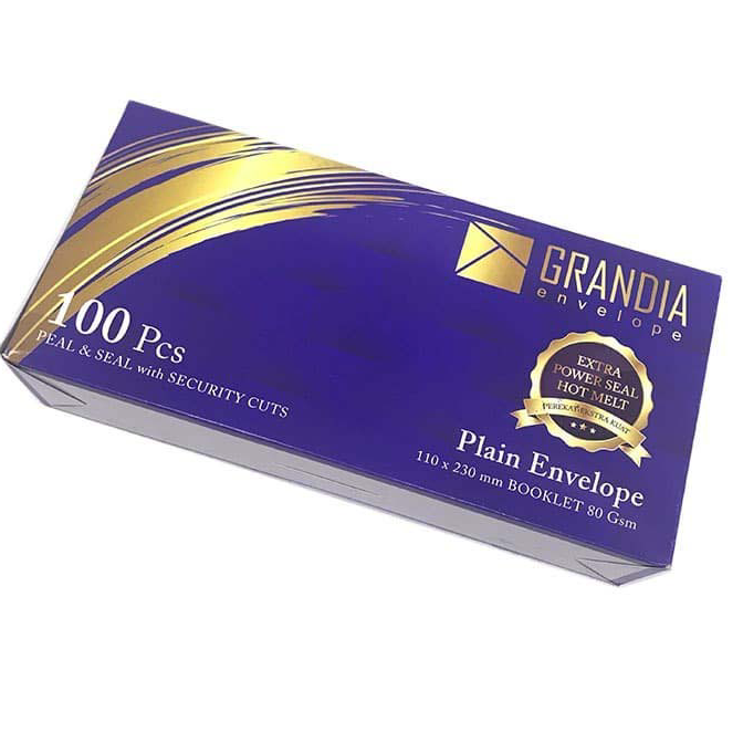 

7.7 Flash Sale Amplop No.90 Putih Grandia 110x230mm 1box (100 pcs) DLP90