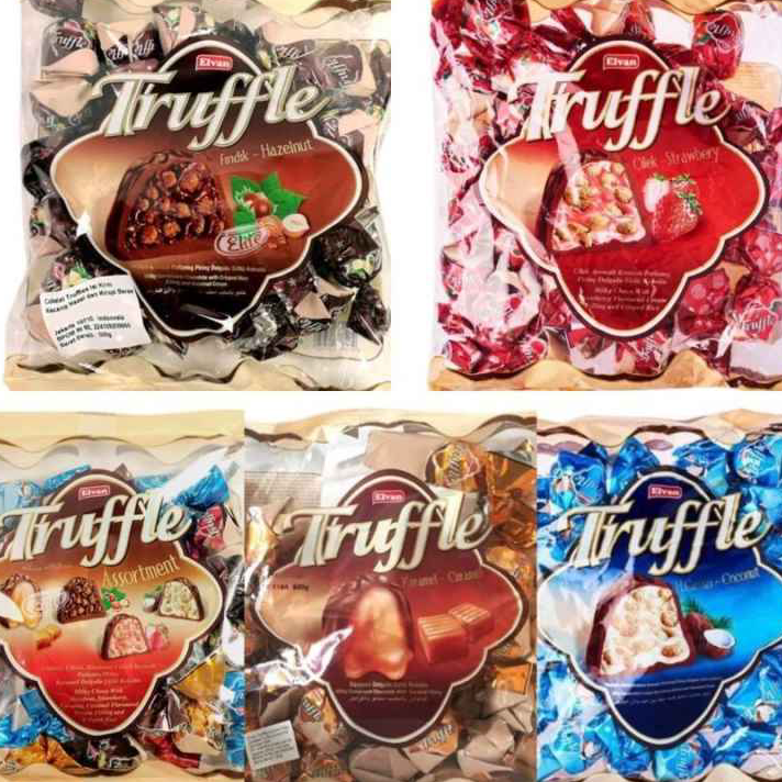 

↔✢❅ Elvan Truffle Chocolate 400g Coklat Turkey Aneka Rasa Paling Popular