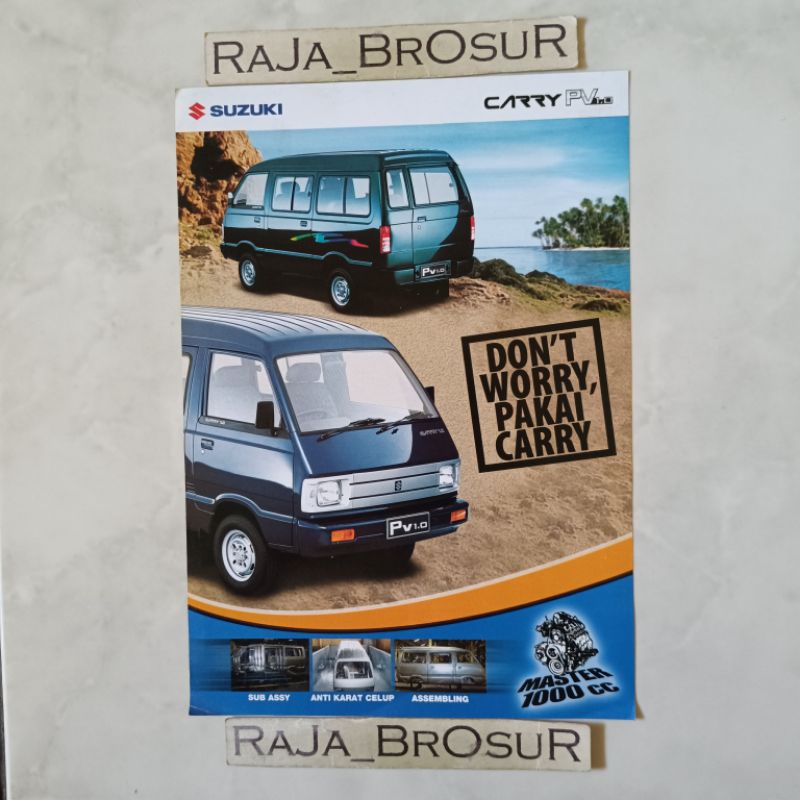Poster brosur katalog flyer Suzuki Carry PV 1.0