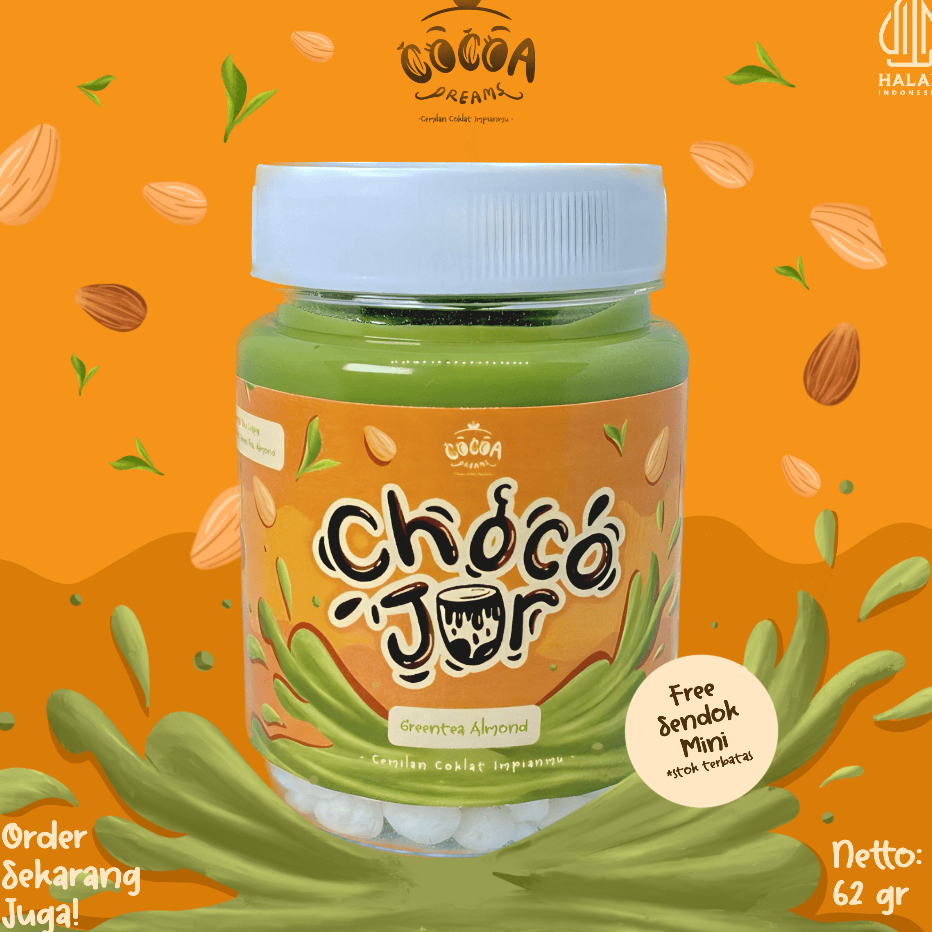 

Readystock Greentea Almond - Choco Jar by Cocoa Dreams - Cemilan Coklat Jar Murah - Cemilan Coklat Jar Crunchy - Choco Jar Viral - Choco Jar Crunchy - Choco Jar Lumer - Cemilan Manis - Cemilan Cokelat Viral - Rice Crispy - Makanan Sereal - Makanan Manis T