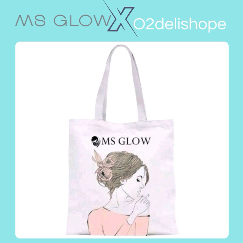 TOTE BAG / TAS TEMPAT SKINCARE MAKE UP KOSMETIK MS GLOW