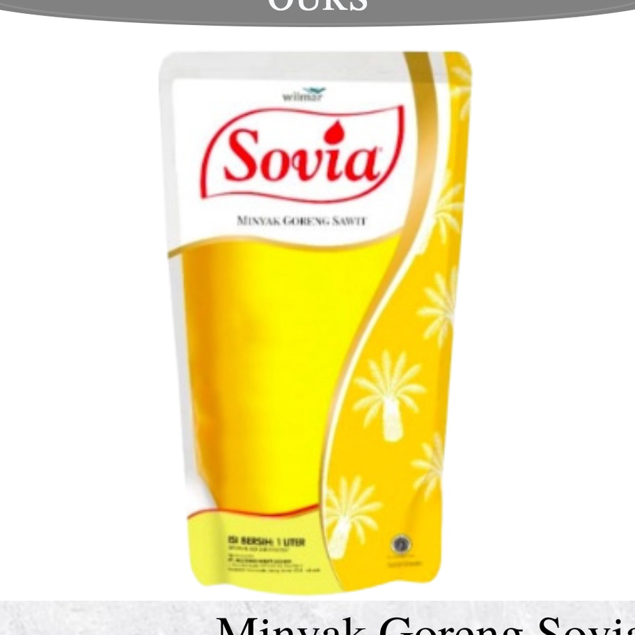 

Grosir MINYAK GORENG SOVIA 1 LITER #OURSHOPNOW ♪↔✴❆