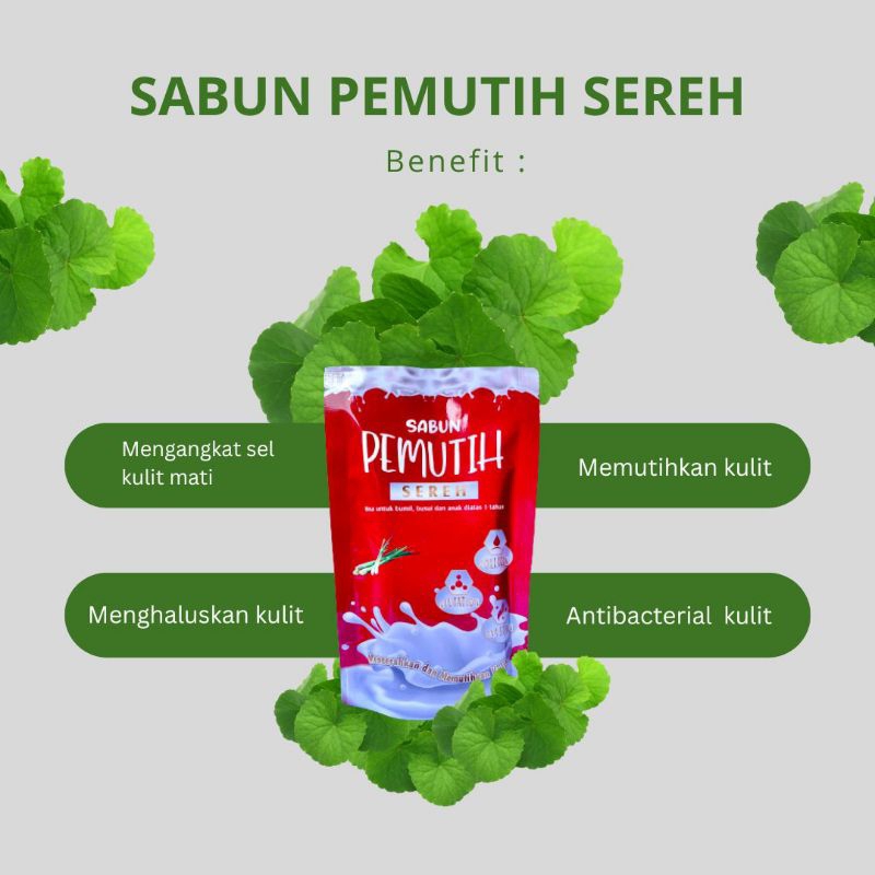 sabun pemutih sereh, jamur kulit, gatal gatal, sabun anak