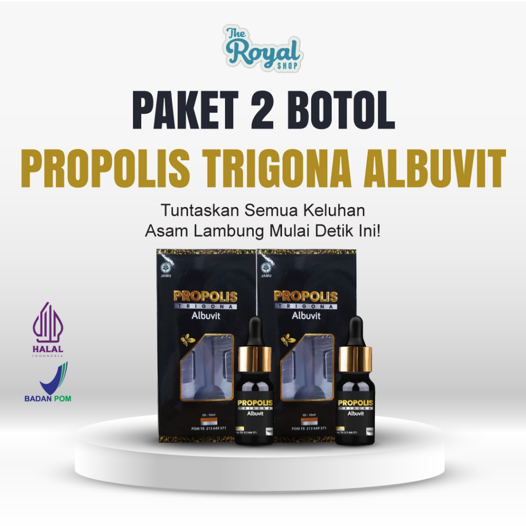 Paket 2 Botol ALBUVIT Propolis Trigona 10 ml