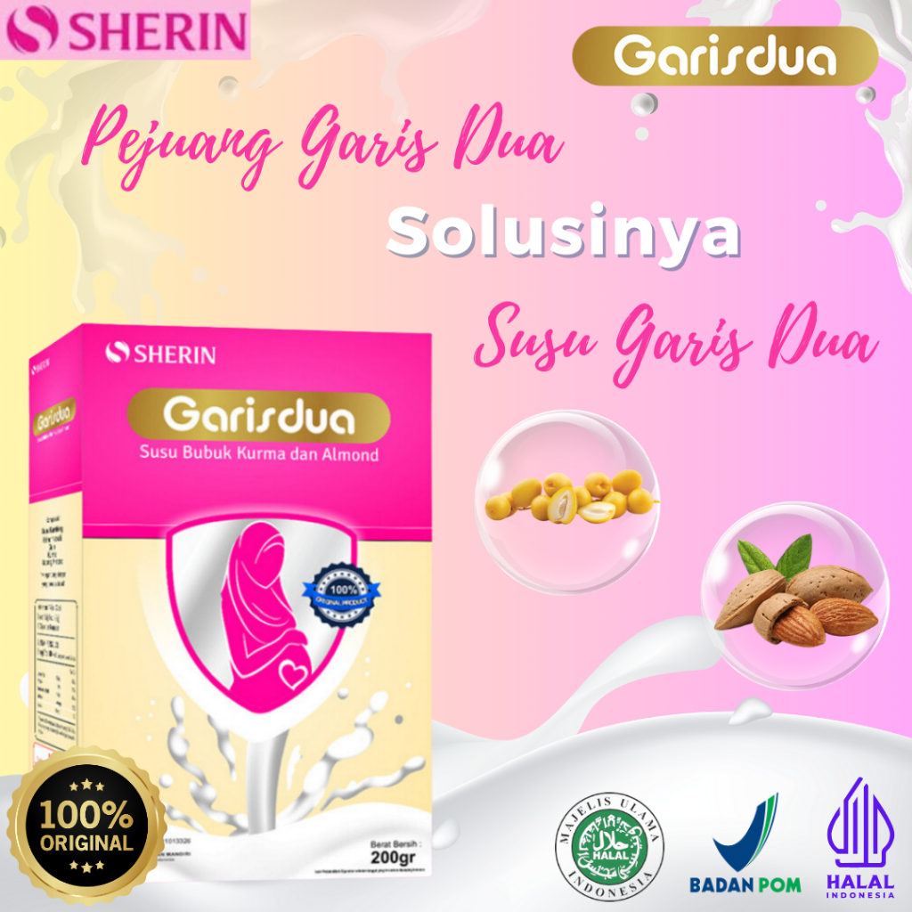 

SHERIN Susu Garis Dua Wanita - Susu Untuk Meningkatkan Kesuburan Kandung - Original dan Sudah BPOM