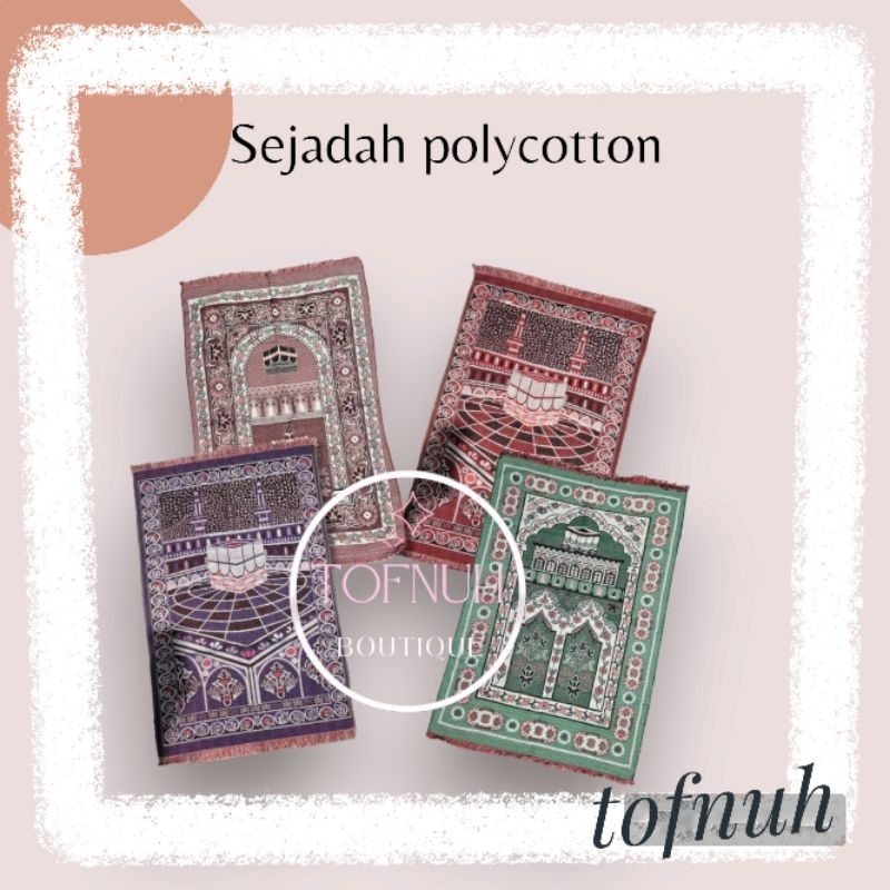 BISA COD // Sajadah tijaroh motif polos tipis