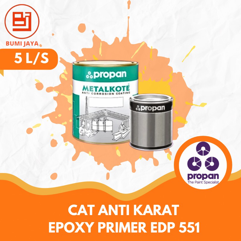 cat anti karat propan metalkote epoxy primer edp 551 set 5 ltr