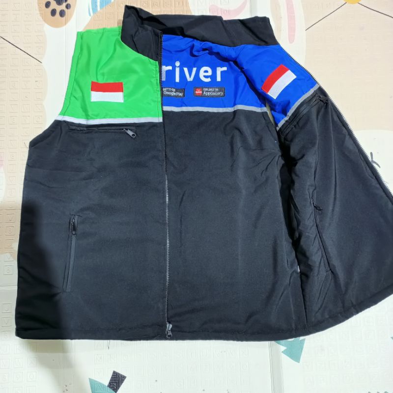 ROMPI GOJEK HITAM INDRIVER HITAM BOLAK BALIK PRIA WANITA GGMU