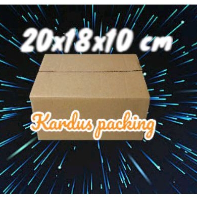 

Dus packing online shop 20x18x10 cm kardus packaging luar polos dalam ada tulisan