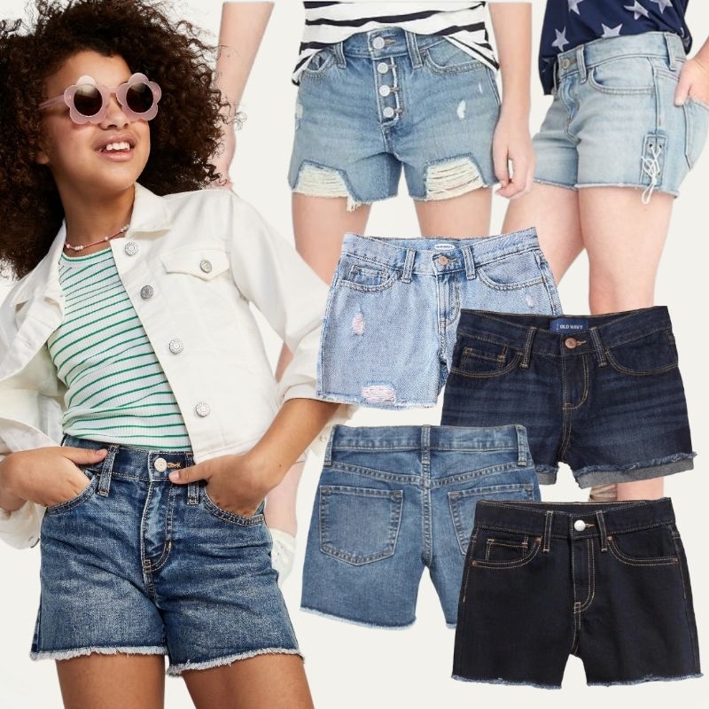 Celana Jeans Pendek Anak Perempuan Old Navy
