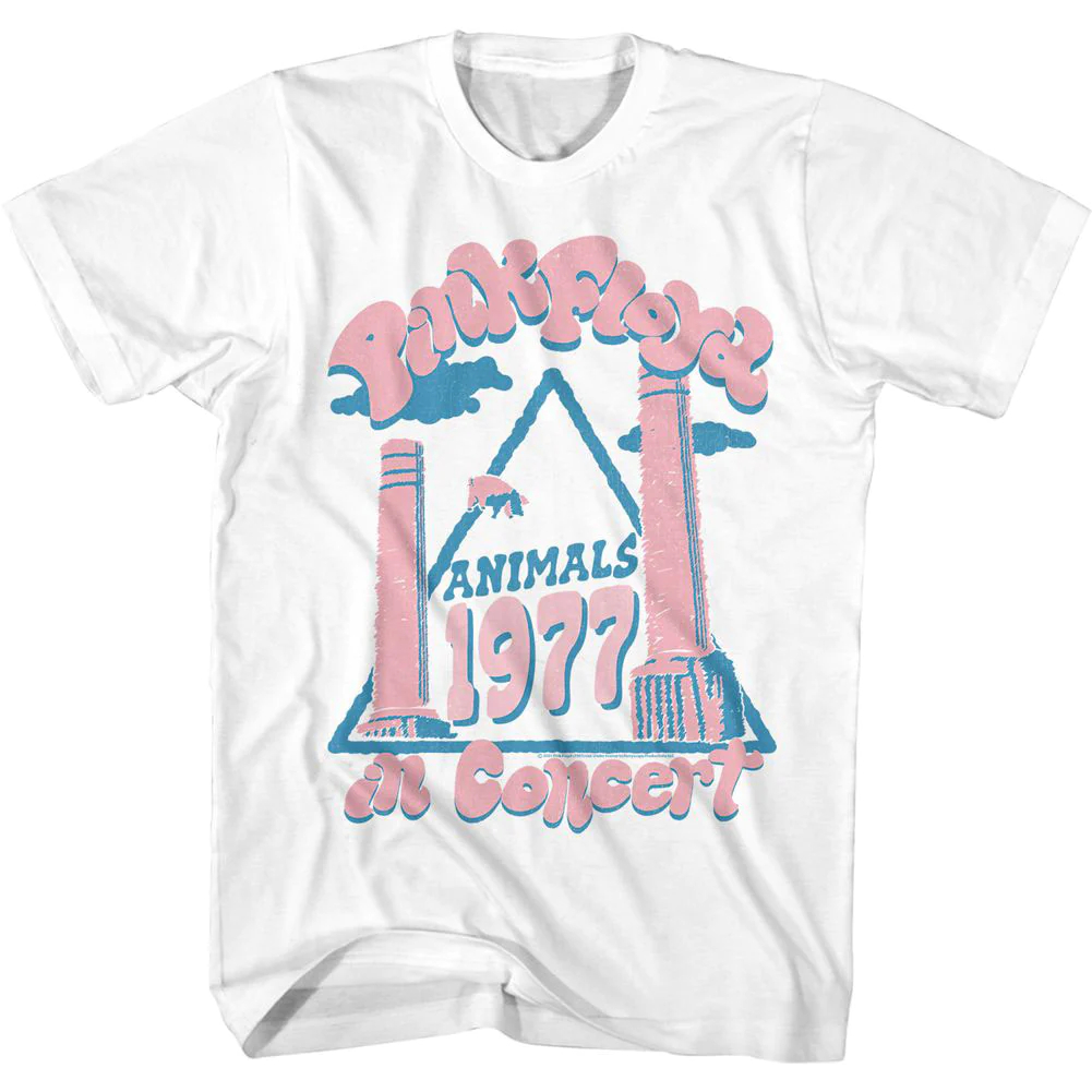 TShirt Pink Floyd Animal In Concert | Kaos Band Rock