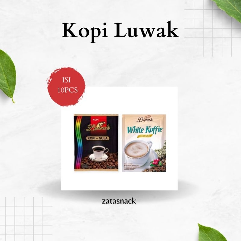 

Luwak White coffee dan hitam