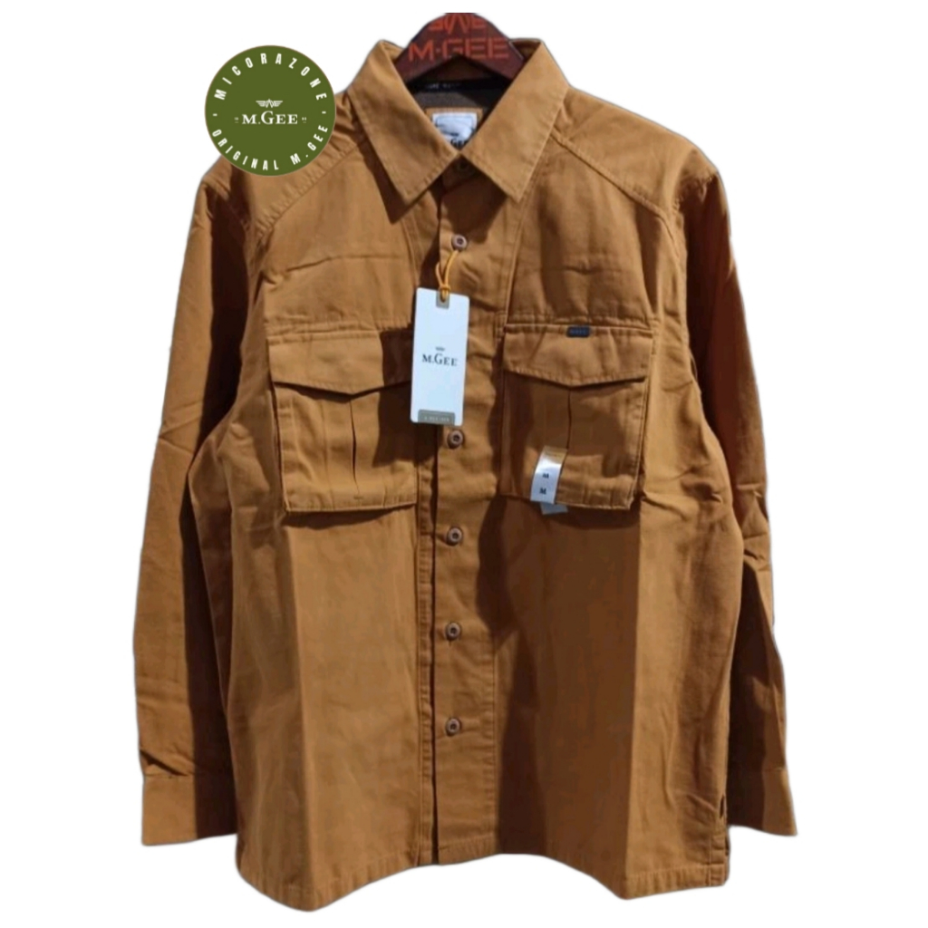 Kemeja Original MGEE - Kemeja Kerja Outdoor Lengan Panjang MGEE North 007 Yellow