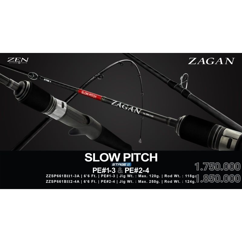 Rod Zen Zagan Slow Pitch Stage II Terbaru PE 2-4