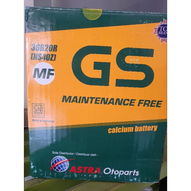 Aki Gs Astra MF Ns40Z 12v 35ah mobil Hyundai atoz Feroza