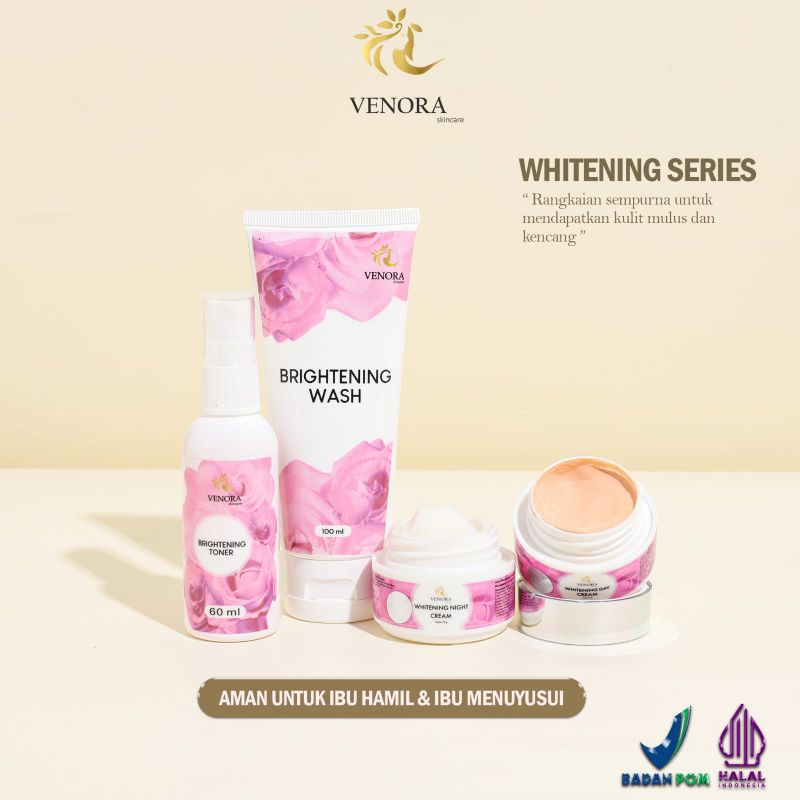 [HADIAH GRATIS] PAKET WHITENING VENORA BEAUTY / ECER WHITENING VENORA BEAUTY / SKINCARE PENGHILANG F