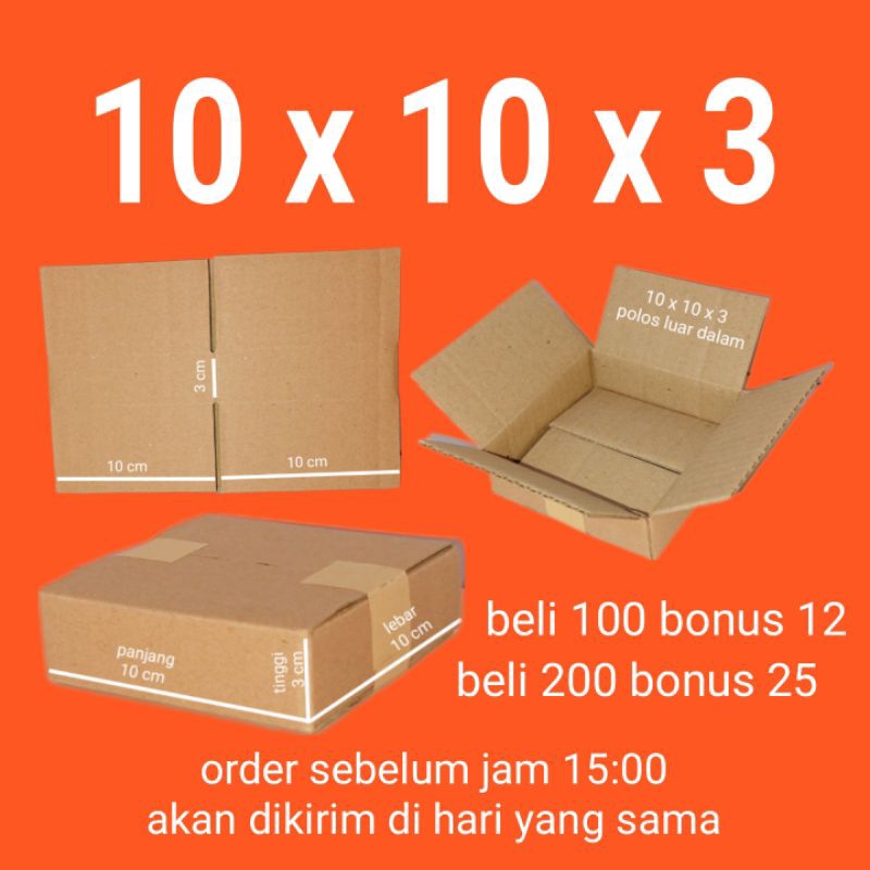 

Kardus Box 10x10x3