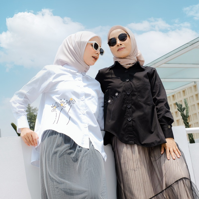 Helio Shirt - DFR Cloth - Kemeja Bordir Daisy