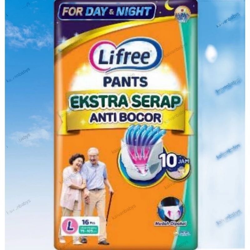 Lifree Pampers Celana Ekstra Serap anti Bocor Lansia LIFREE Celana Berbagai Ukuran Tersedia