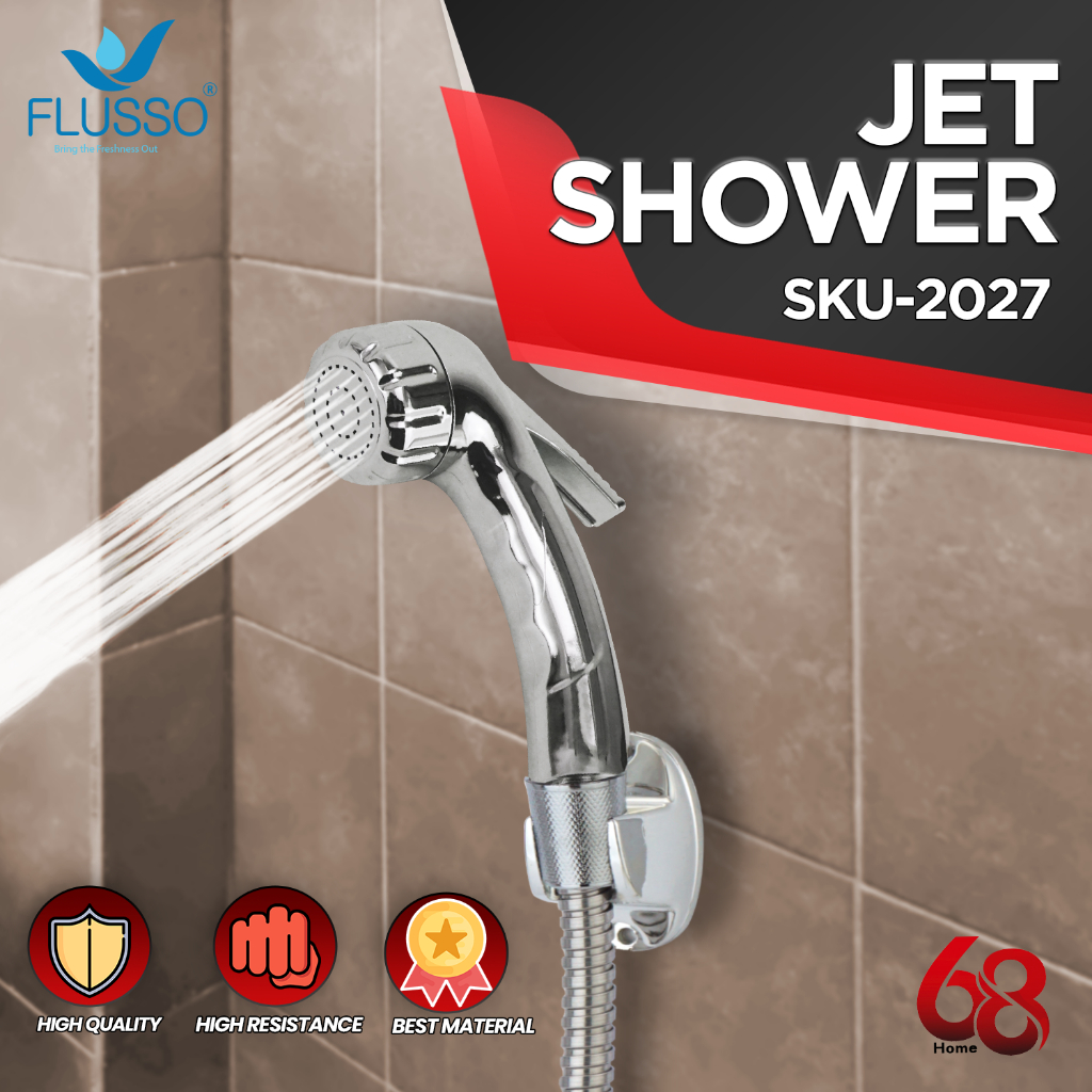 Shower Kloset Duduk Semprotan Kloset Kamar Mandi Jet Shower Bidet Cebok WC Duduk Flusso 2027