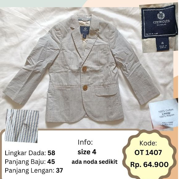 JAS ANAK kode: OT |JAS ANAK LAKI LAKI KASUAL ATAU RESMI