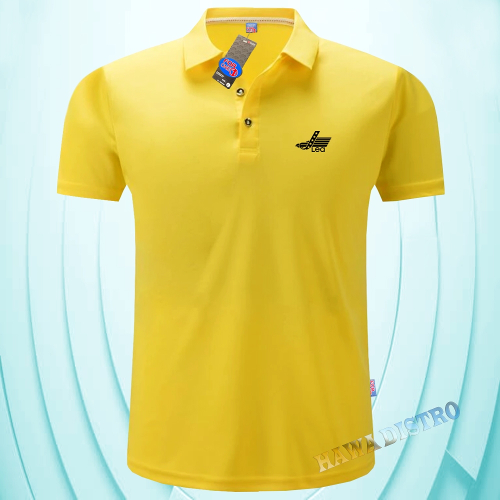 Hn Fashion -  Polo Kerah Lea Hitam - Kaos Kerah Pria Distro - Kaos polo Shirt pria Kerah - Kaos Kera