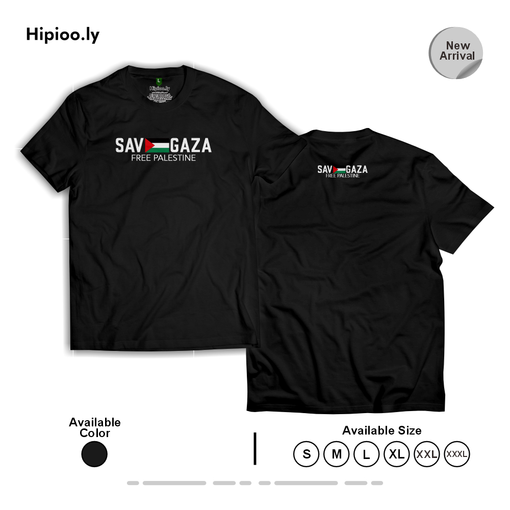KAOS SAVE GAZA FREE PALESTINE | KAOS FREE PALESTINE | SAVE GAZA | SAVE PALESTINE | HIPIOO