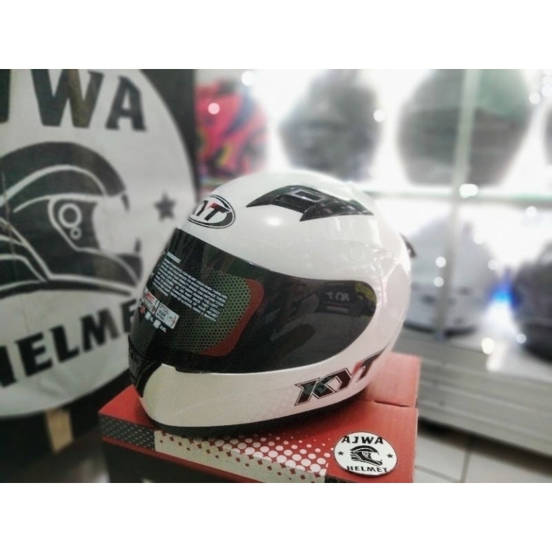 HELM FULLFACE KYT R10 SOLID WHITE (PUTIH) ORIGINAL KYT