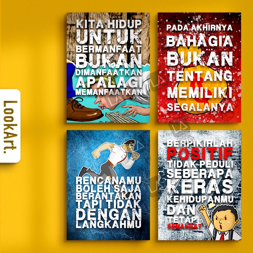 HIASAN DINDING QUOTES KATA BIJAK PAJANGAN DINDING KAMAR COWOK KATA MUTIARA